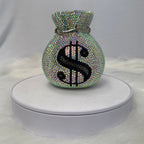 Luxury Crystal Money Bag Clutch – Sparkling Rhinestone Evening Purse