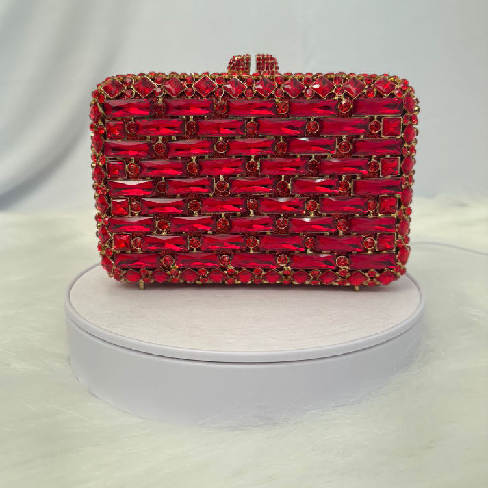 Ruby Radiance Luxury Clutch - Noore by Neetu Kaushal