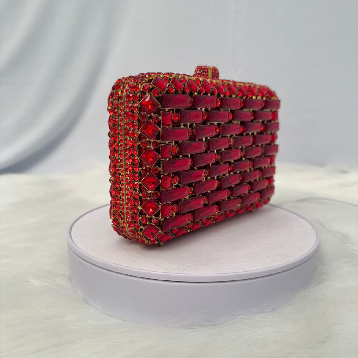 Ruby Radiance Luxury Clutch - Noore by Neetu Kaushal