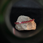 Ruby Glow Pendant & Crystal Bracelet Combo