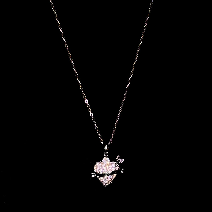 Celestial Heart Crystal Pendant Necklace | Noore by Neetu Kaushal