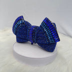 Royal Blue Bow Luxury Clutch