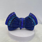 Royal Blue Bow Luxury Clutch
