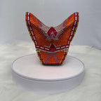 Vibrant Crystal Crown Clutch