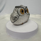 Silver Owl Crystal Luxury Clutch – Statement Evening Bag
