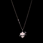 Crystal Heart Pendant Set – Necklace & Stud Earrings Combo