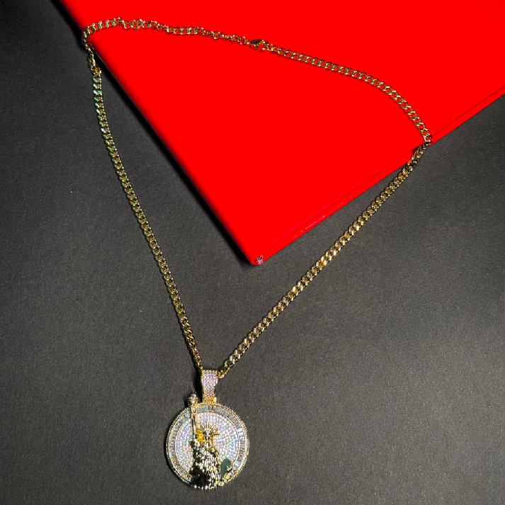 Royal Iced Divine Medallion Chain for Men