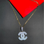 Luxury Iced Double C Statement Chain for Men