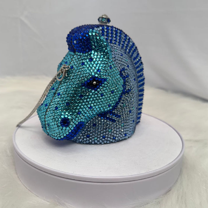 Azure Stallion Luxury Clutch
