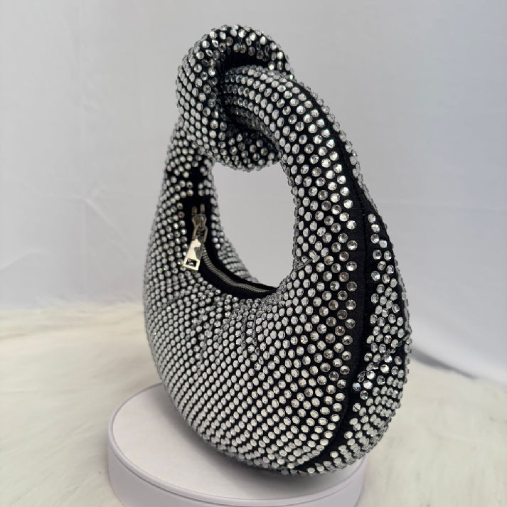 Midnight Knot Crystal Bag