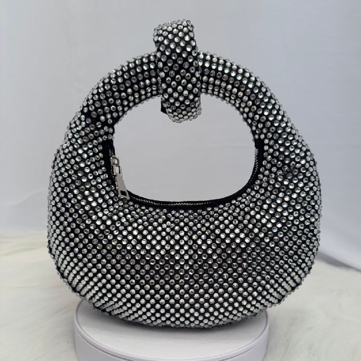 Midnight Knot Crystal Bag