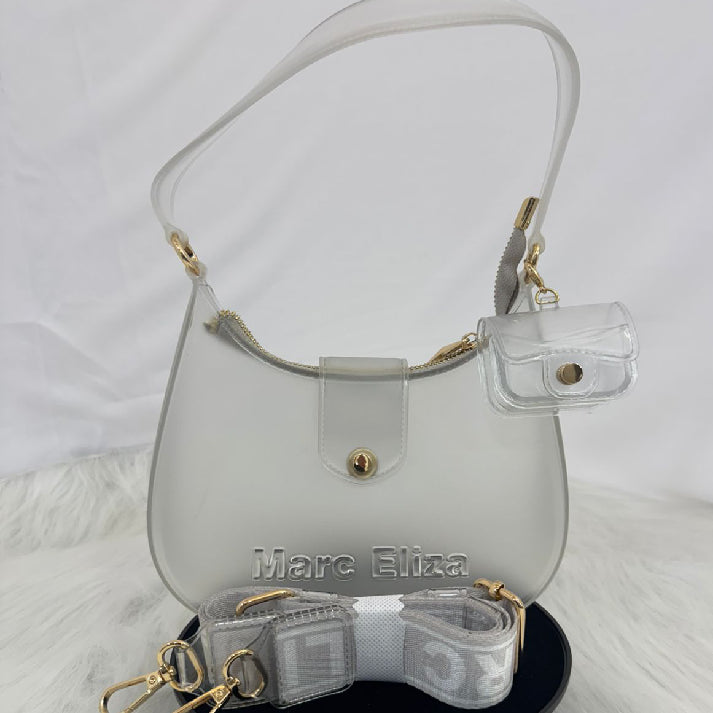 Transparent White Shoulder Bag – Marc Eliza
