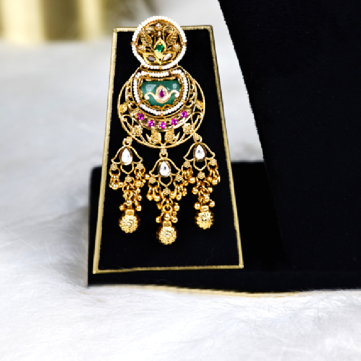 Mint Green Meenakari & Kundan Statement Choker Set