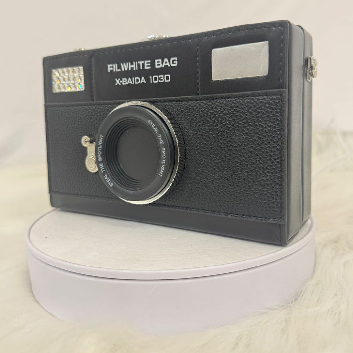 Retro Camera Box Clutch