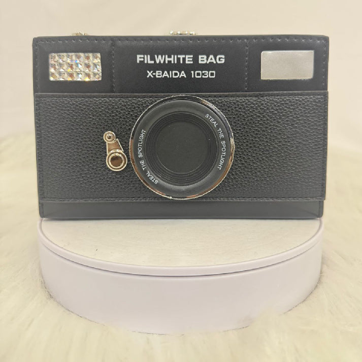 Retro Camera Box Clutch