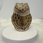 Gold & Bronze Owl Crystal Clutch – Noore by Neetu Kaushal