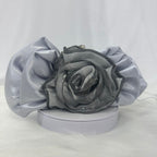 Silver Rose Clutch