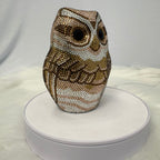 Gold & Bronze Owl Crystal Clutch – Noore by Neetu Kaushal