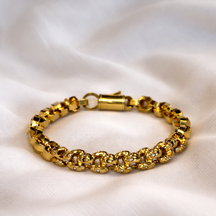 Royal Gold Link Men’s Bracelet