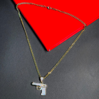 Iced Blaster Statement Pendant Chain for Men