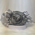 Silver Rose Clutch