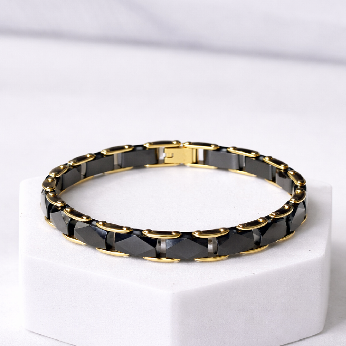 Men’s Textured Fabric Bracelet – Minimal Style by Noore