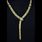 Dual-Tone Serpenti Snake Statement Necklace & Earring Set