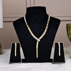 Dual-Tone Serpenti Snake Statement Necklace & Earring Set