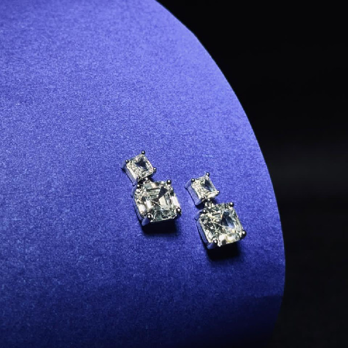 Royal Radiance Double Drop Diamond Earrings