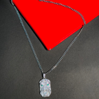 Iced Skull Mask Statement Chain for Men