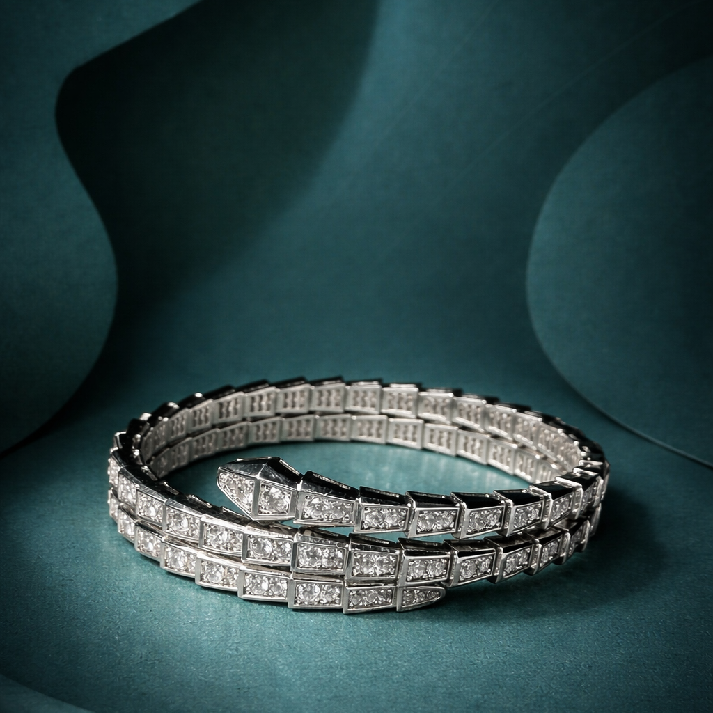 Elegant Crystal Nail Cuff Bracelet