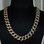24-Inch Gold Iced Cuban Link Statement Chain | Noore by Neetu Kaushal