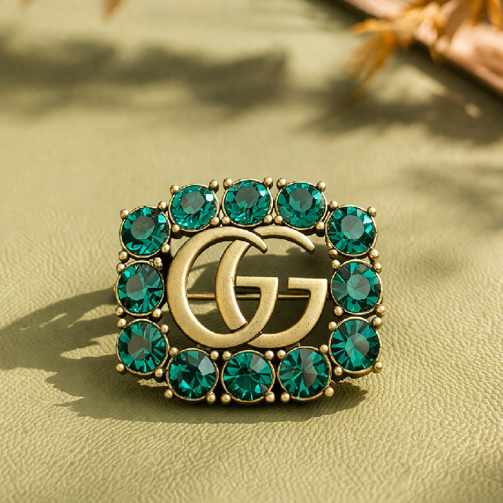 Emerald Luxe Statement Brooch
