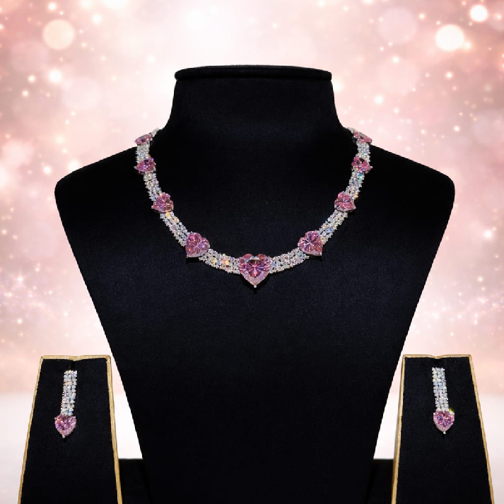 Blush Heart Elegance Necklace Set