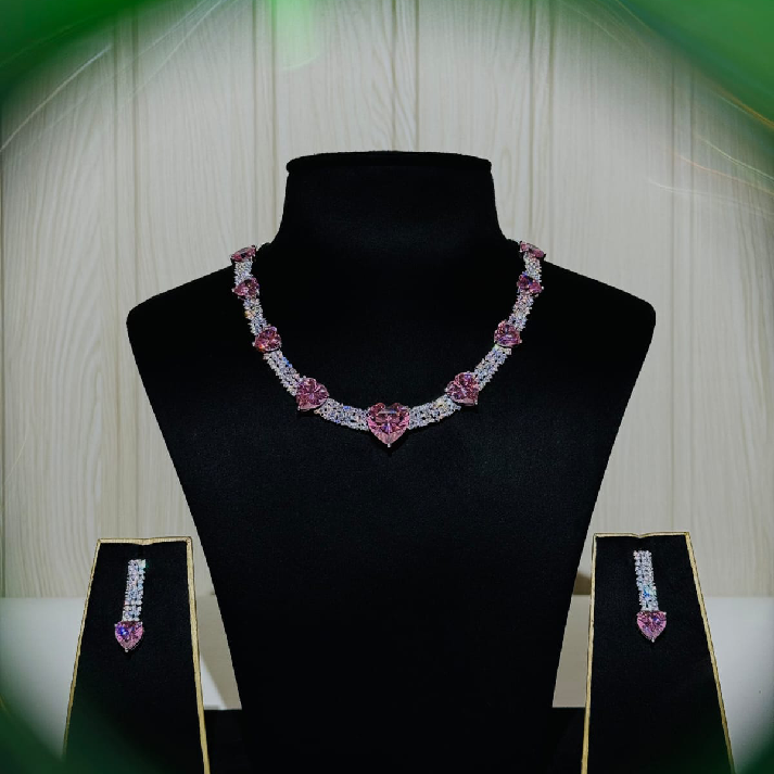 Blush Heart Elegance Necklace Set