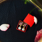 Royal Pearl Hexa Drop Earrings – Emerald Green, Royal Blue, Blush Pink, Champagne Gold & Classic Black