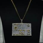 Iced Luxe Credit Card Pendant Chain for Men