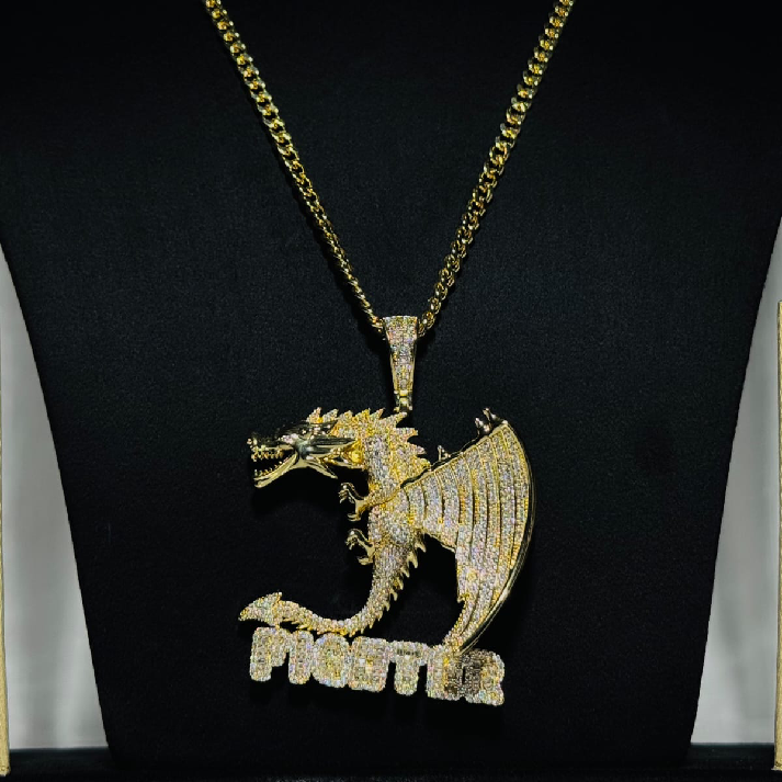 Iced Dragon Power Statement Chain for Men