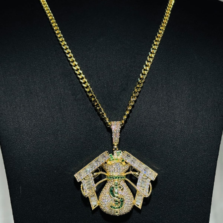 Iced Money Power Statement Chain for Men