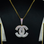Luxury Iced Double C Statement Chain for Men