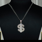 Iced Dollar Sign Statement Chain for Men