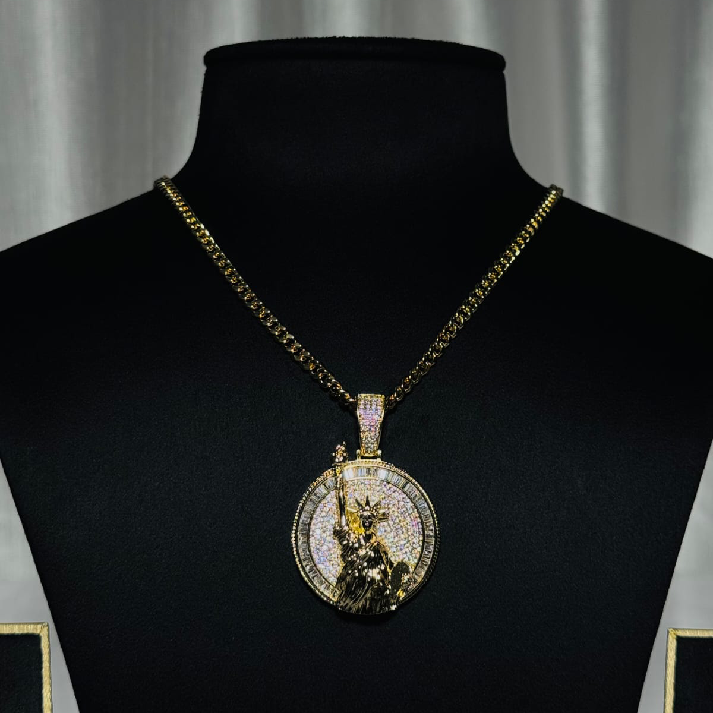Royal Iced Divine Medallion Chain for Men