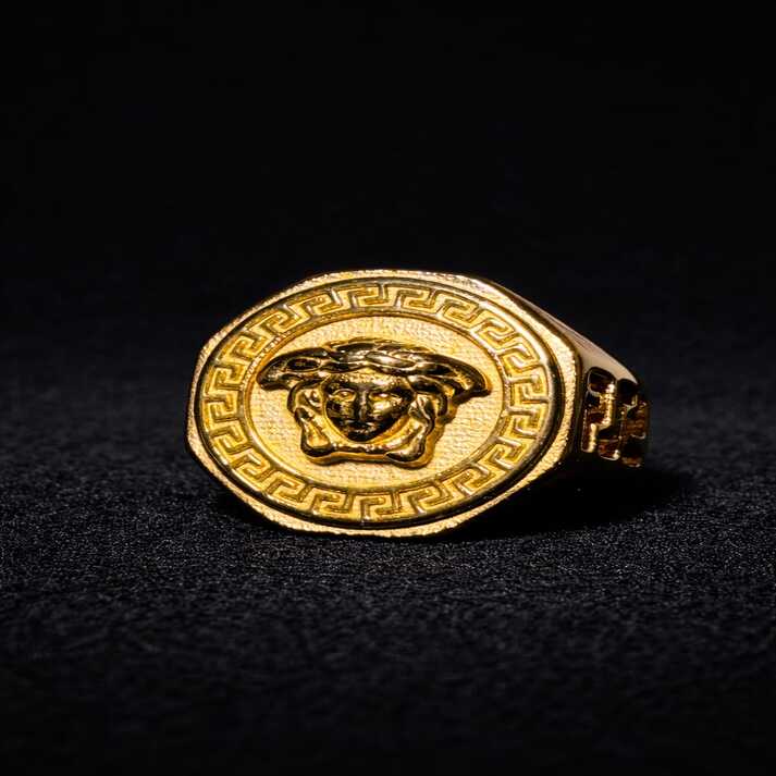 Royal Medusa Gold Statement Ring | Noore by Neetu Kaushal