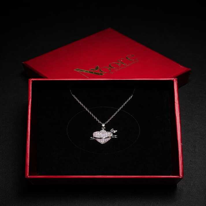 Celestial Heart Crystal Pendant Necklace | Noore by Neetu Kaushal