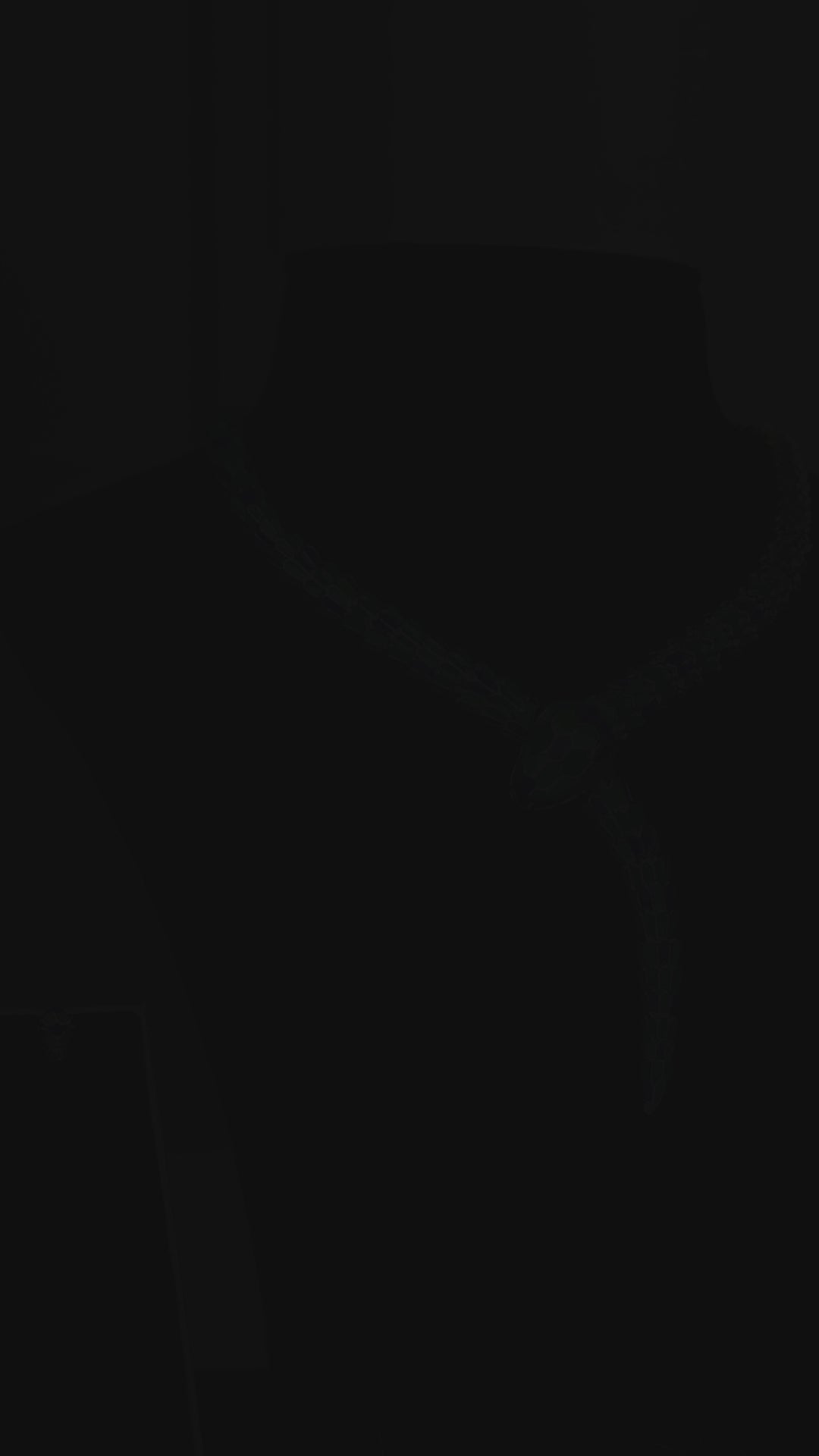 Dual-Tone Serpenti Snake Statement Necklace & Earring Set